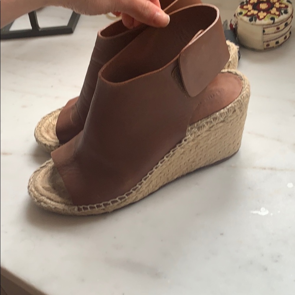 Celine nude and tan wedges - Picture 2 of 3